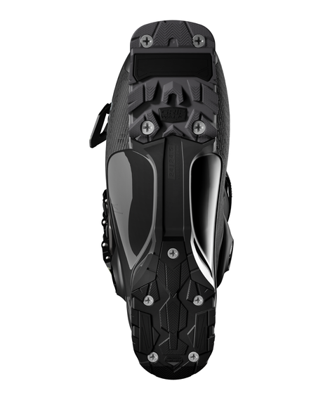 Undersidan av Salomon S/Pro Alpha 80 T Junior pjäxa i svart färg som visar GripWalk-sulan.