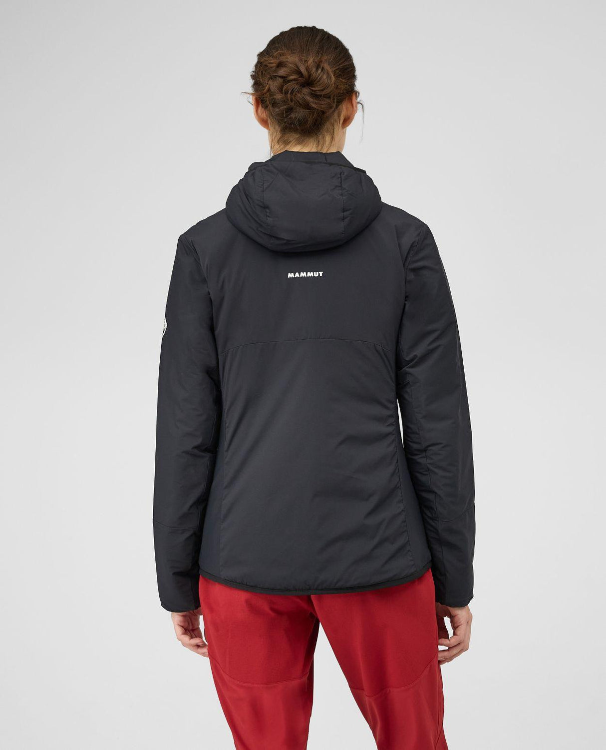 Mammut Aenergy Air IN Hooded Jacket Women - Svart damjacka bakifrån med huva
