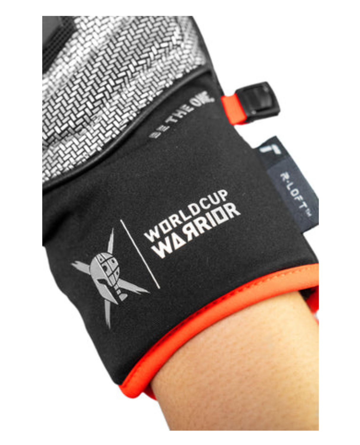 Reusch Worldcup Warrior GS Junior Mitten - Black/Silver/Fluo Red - Alpingaraget