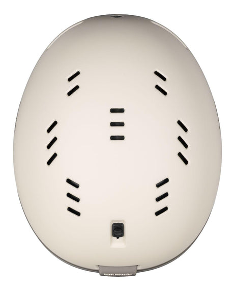 Sweet Protection Adapter Mips alpinhjälm i färgen Warm Thunder sedd ovanifrån med fokus på ventilation.
