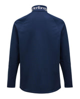 Peak Performance Rider Essentials Zip Jacket Men i Blue Shadow bakifrån, vilket visar det blå mellanlagret.