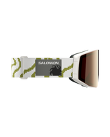 Salomon Sentry Prime Sigma Marshmallow - Skidgoggles med vit ram och mönstrat band