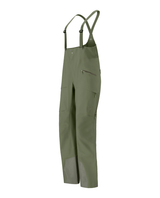 Norrøna Møre Gore-Tex Salopette Women i färgen Deep Lichen Green, sedda från sidan.