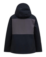 Peak Performance Gravity Insulated Jacket Junior - Svart och grå skidjacka för barn, baksida