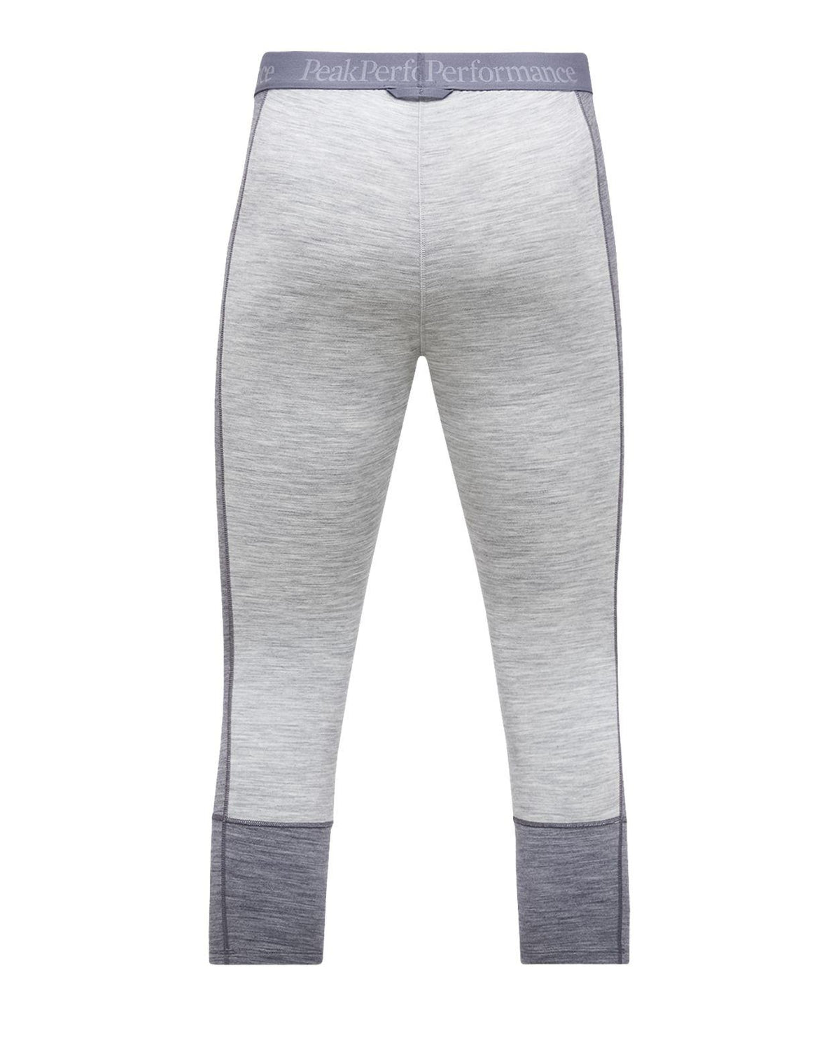 Peak Performance Magic Short John Women - Med Grey Melange/Grey Melange grått underställ för dam bakifrån