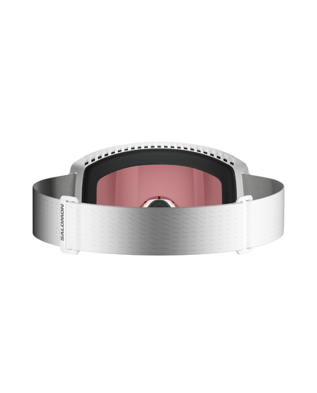 Salomon Skarn Prime Sigma - Vita skidglasögon med tonad lins och vit rem