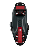 Atomic Nexus 120 BOA sedd underifrån med tekniska detaljer som röda och svarta GripWalk-sulor.