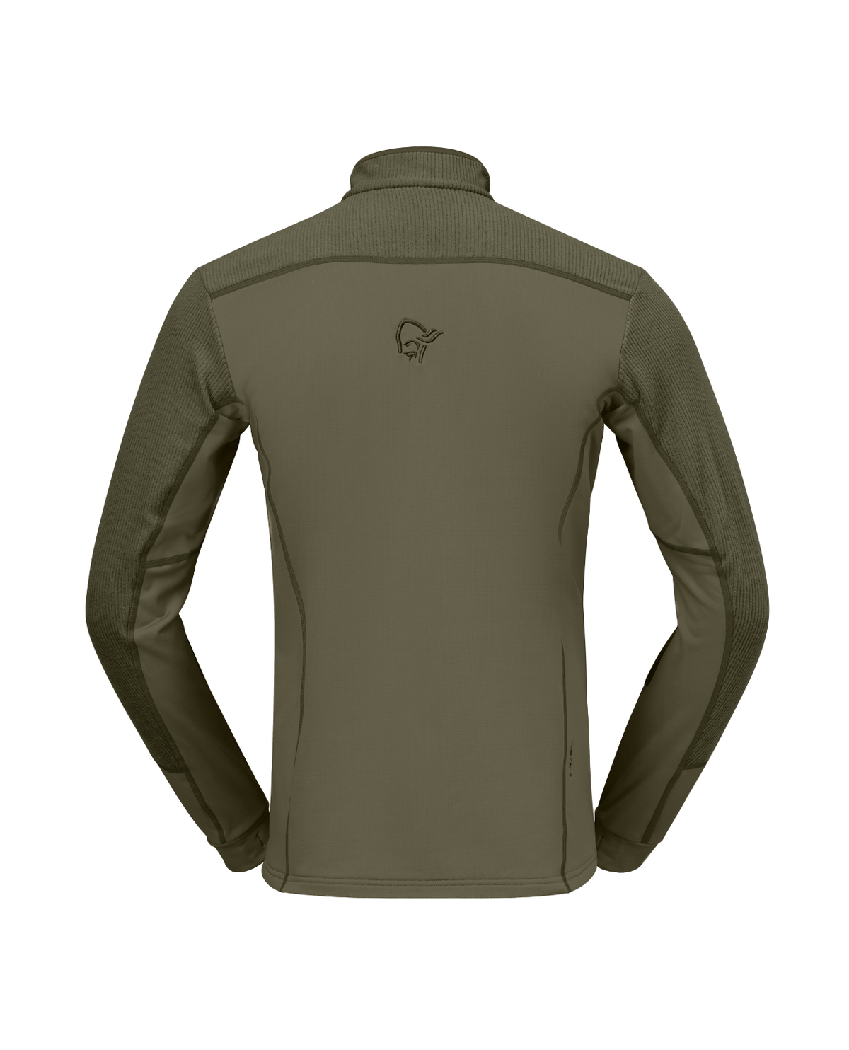 Norrøna Lofoten warm2 Jacket Men - Olive Night/Deep Lichen Green baksida