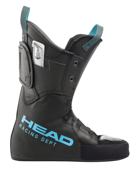 Head Racing Pro innersko för Raptor WCR 3 med Liquid Fit och blå Racing Dept-detaljer.