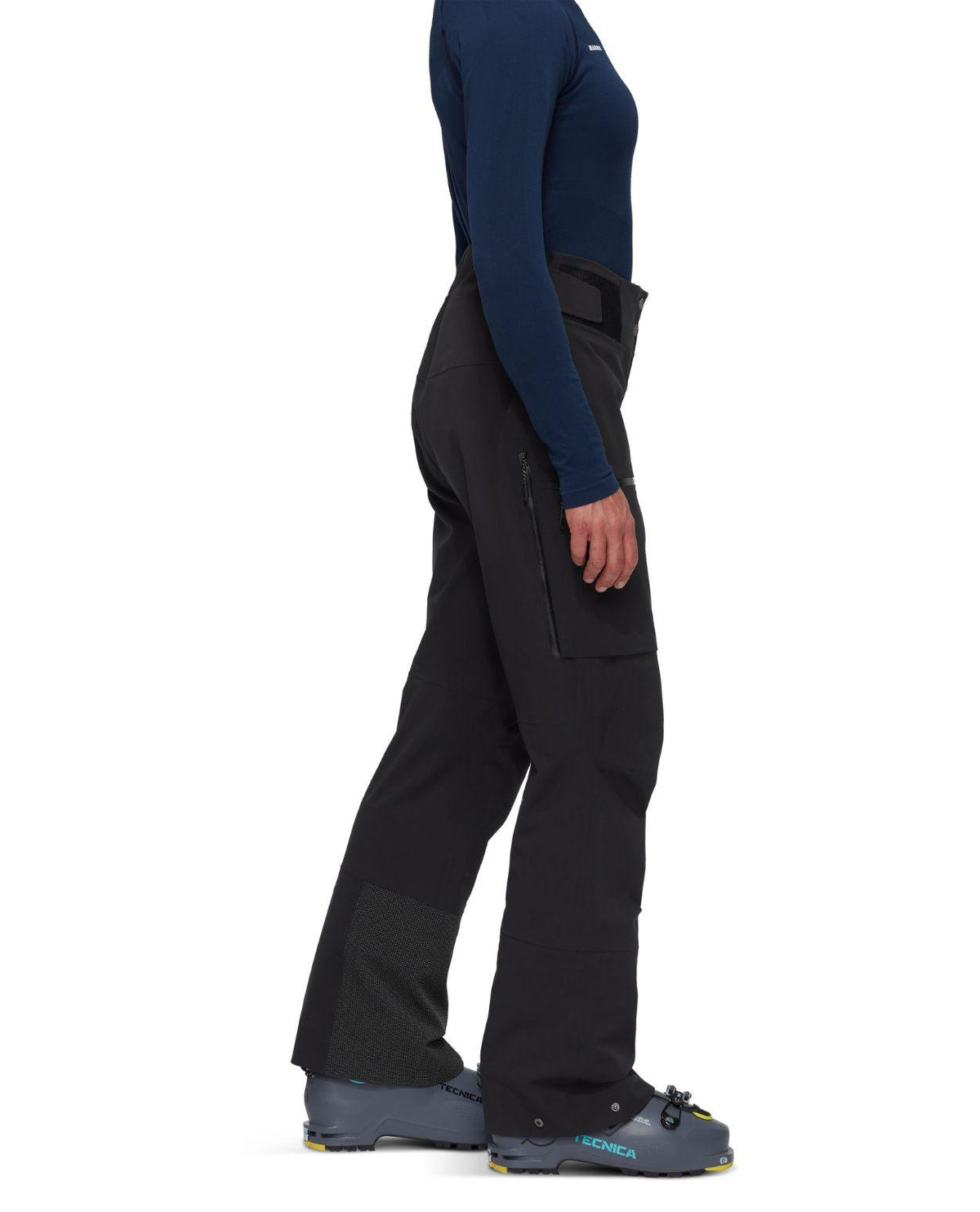 Mammut Stoney HS Pants Women - Svart skidbyxa för dam sedd från sidan