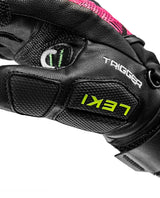 Leki WCR Pro TR Junior racinghandske i läder med integrerad Trigger-ögla för alpina tävlingsåkare.