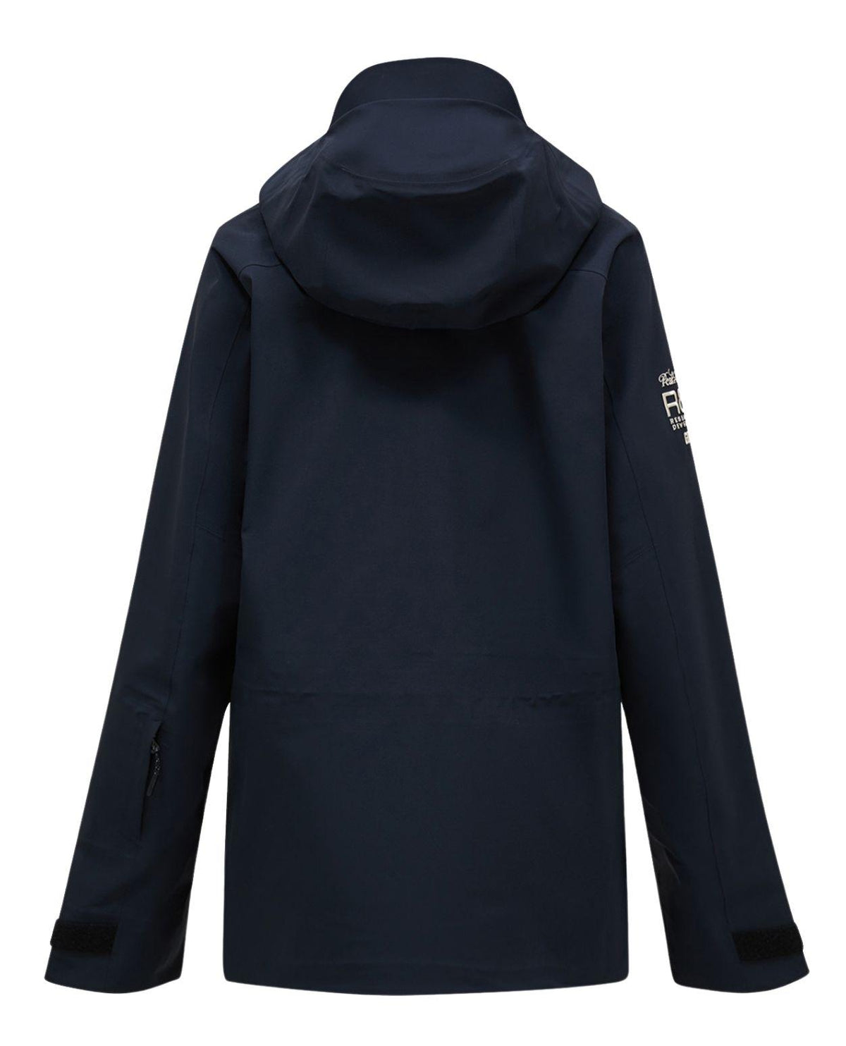 Peak Performance 40Y R&D Long Gore-Tex Shell Jacket Women Black bakifrån