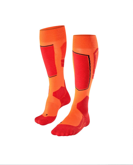 FALKE SK4 Advanced Men Skiing Knee-high socks - Flash Orange - Alpingaraget