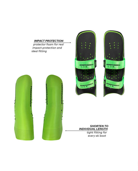 Komperdell Shinguard  Kids World Cup - Black Lime - Alpingaraget