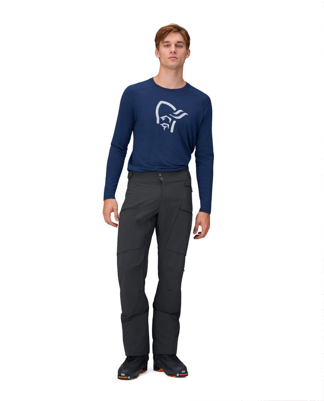Norröna Men Lyngen Flex1 Light Pants - Caviar Black - Alpingaraget