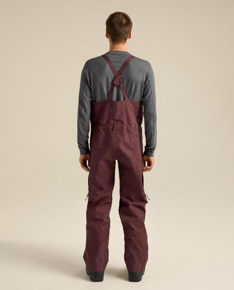 Arc'teryx Sabre Bib Men - Ultima lila hängselbyxor för skidåkning sedda bakifrån