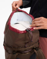 Klättermusen Gyme Backpack 25L - Slate Brown ryggsäck med öppet topplock
