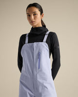 Arc'teryx Sentinel Bib Women i lila kasumi-färg visar hängseldetaljer och bröstficka för dam.