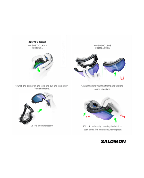 Salomon Sentry Prime Sigma - White/ - Goggles - Alpingaraget