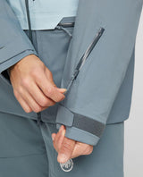 Mammut Haldigrat HS Hooded Jacket Men - Detaljbild på ärmficka och dragkedja i färgtonen Nebla-Strata