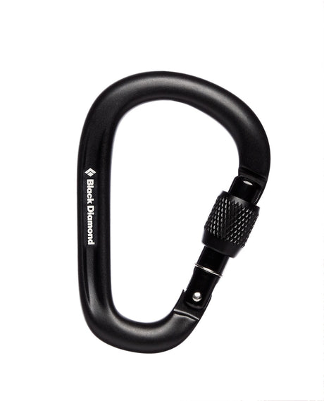 Black Diamond Pearlock Screwgate - Black - Alpingaraget