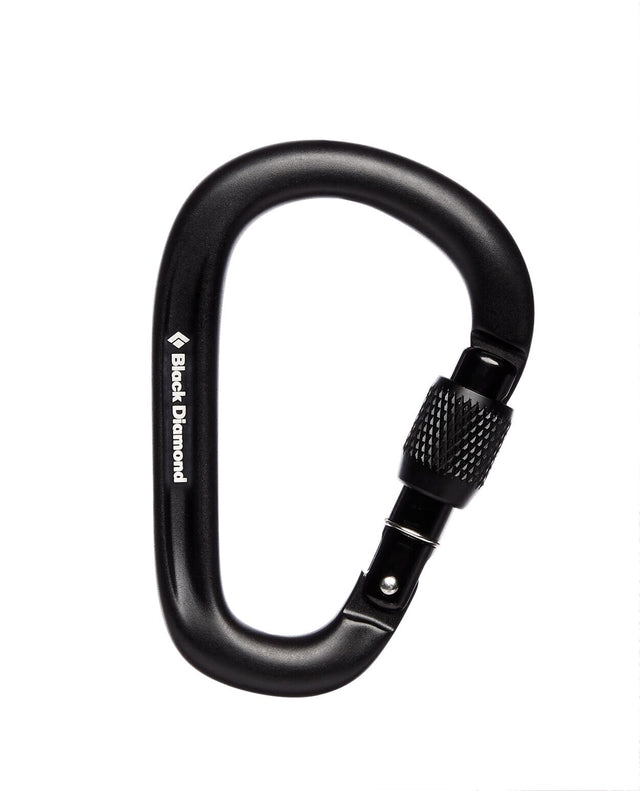 Black Diamond Pearlock Screwgate - Black - Alpingaraget
