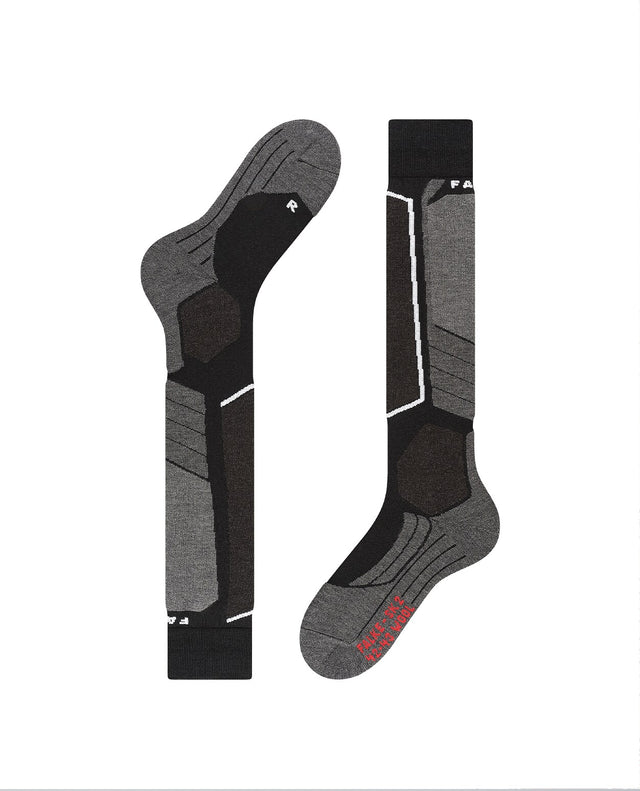 FALKE SK2 Intermediate Wool Men Skiing Knee-high socks - Black-Mix - Alpingaraget