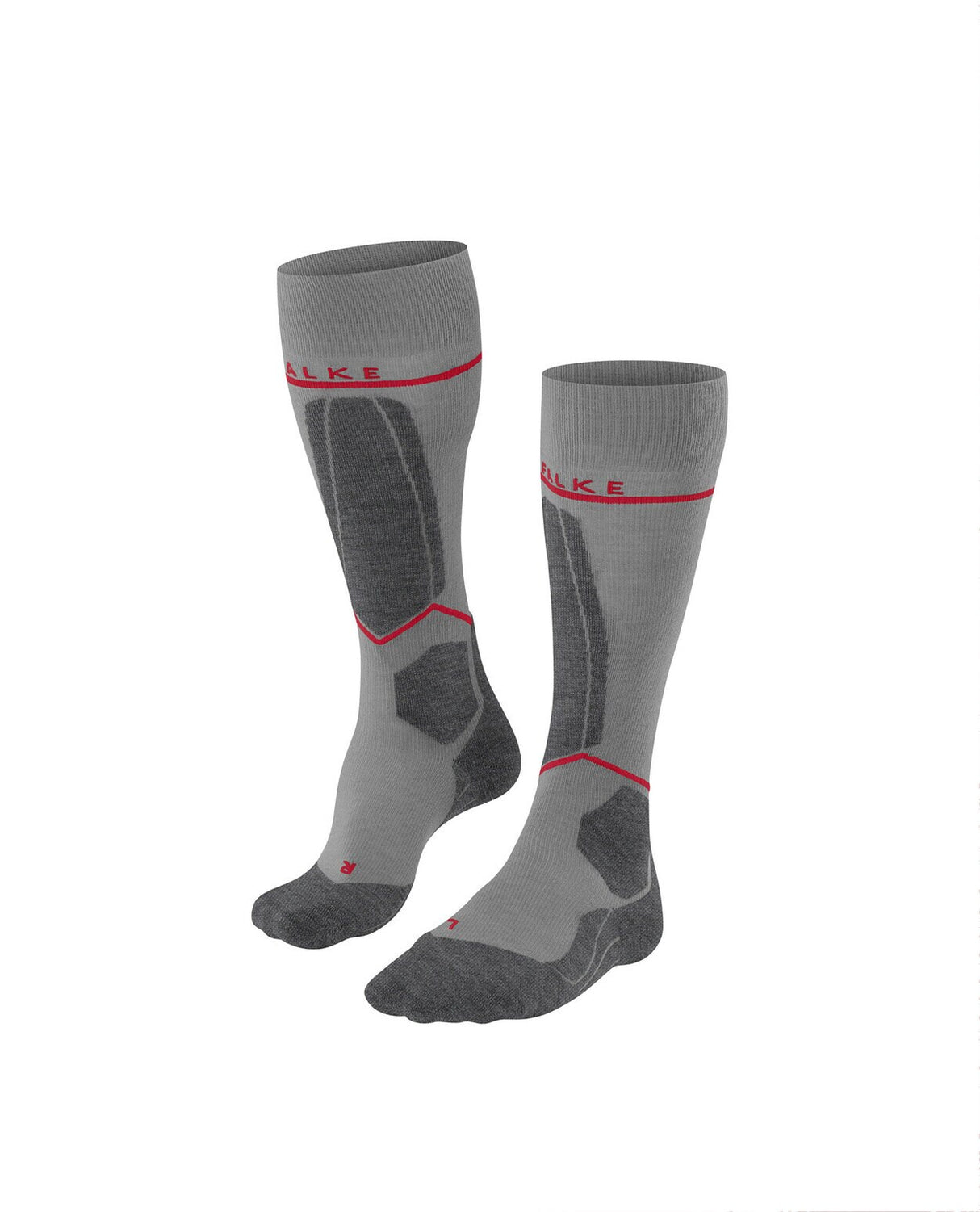 FALKE SK4 Advanced Compression Light Men Skiing Knee-high socks - Light Grey - Alpingaraget