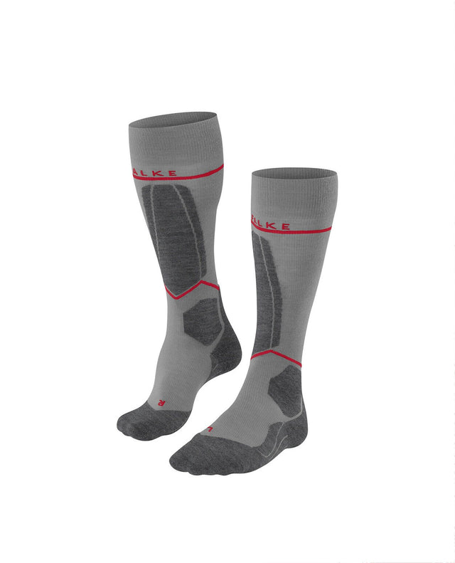 FALKE SK4 Advanced Compression Light Men Skiing Knee-high socks - Light Grey - Alpingaraget
