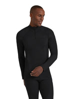 FALKE Men Long-sleeve shirt Wool-Tech - Black - Alpingaraget