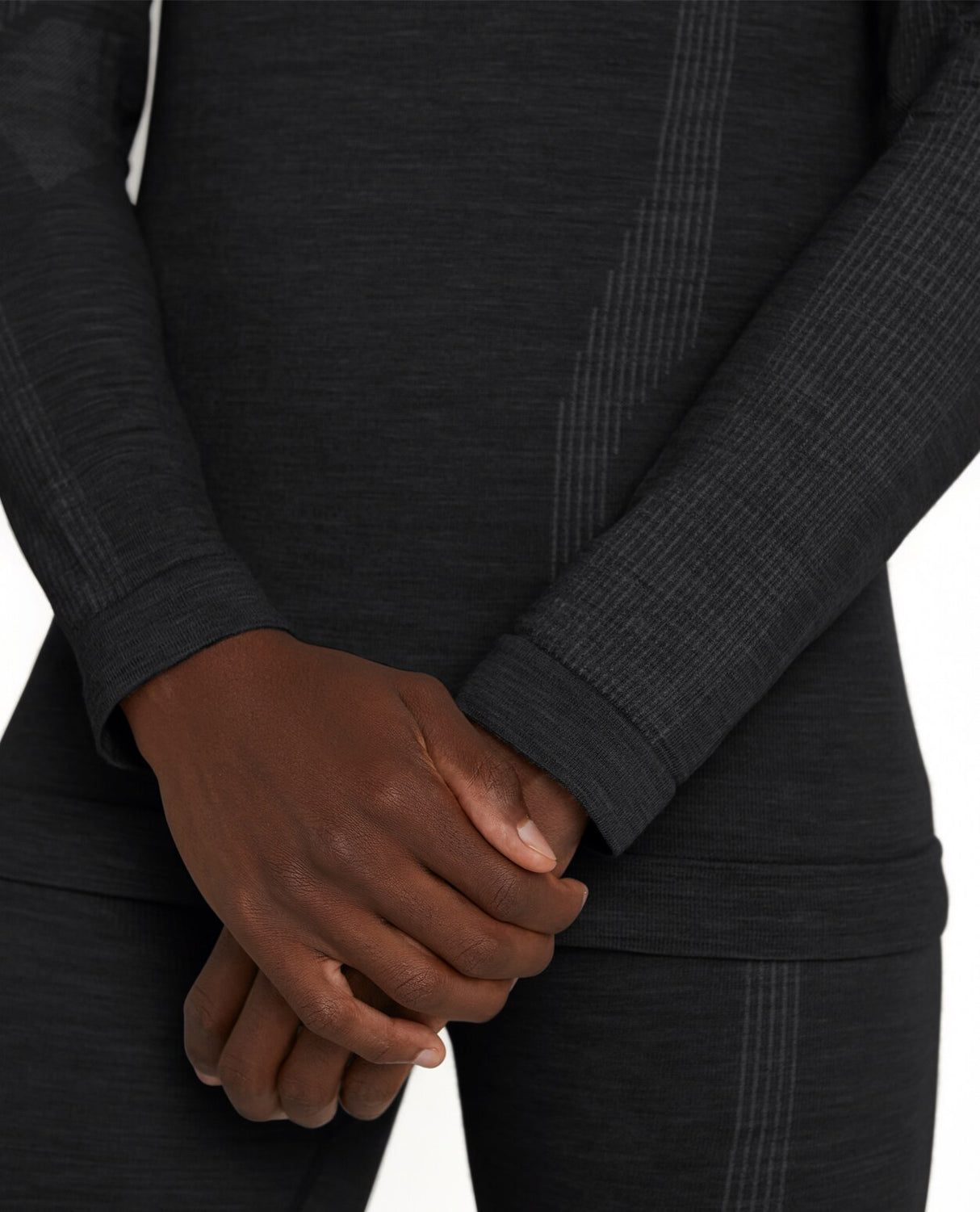 FALKE Men Long-sleeve shirt Wool-Tech - Black - Alpingaraget