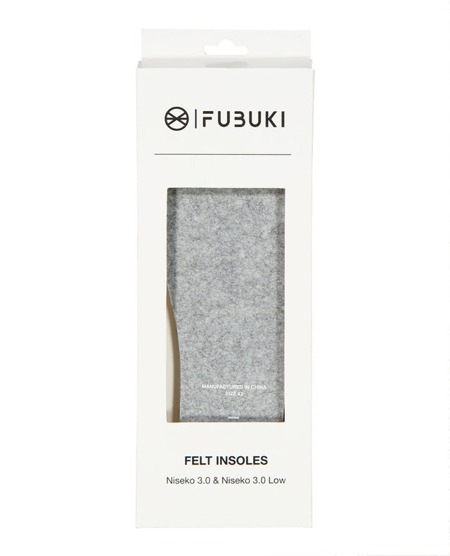 FUBUKI  Niseko 3.0/3.0 Low Felt Insole - White - Alpingaraget
