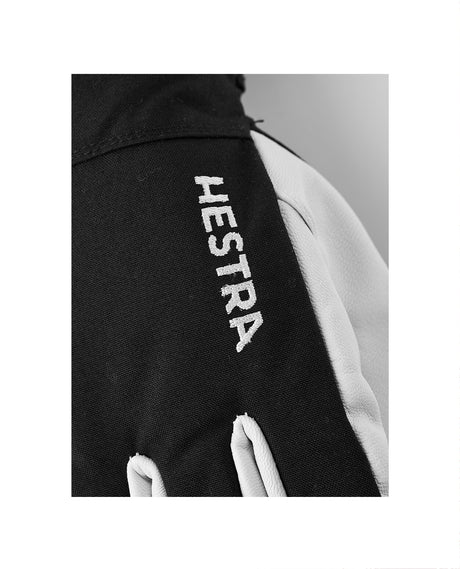 Hestra Army Leather Heli Ski 5 Finger - Black - Handskar - Alpingaraget