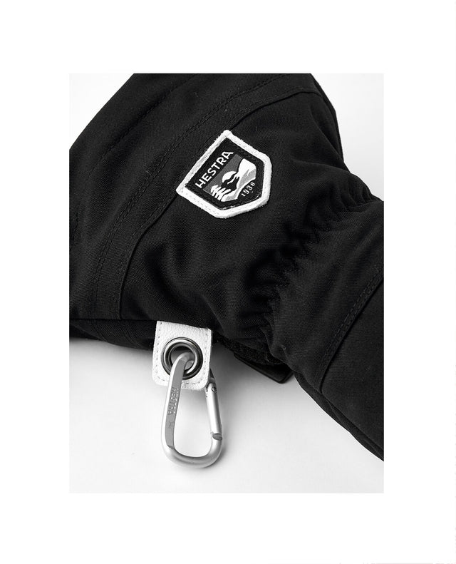 Hestra Army Leather Heli Ski Mitt - Black - Alpingaraget