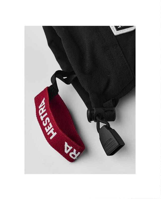 Hestra Junior Army Leather Heli Ski 5 Finger - Black - Alpingaraget