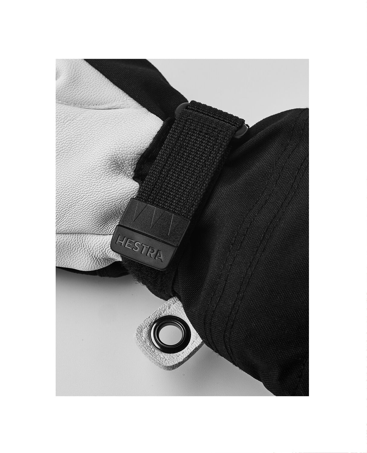 Hestra Junior Army Leather Heli Ski 5 Finger - Black - Alpingaraget