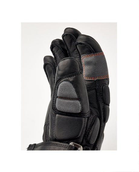 Hestra Junior Impact Racing 5 Finger - Black Flame Red - Alpingaraget
