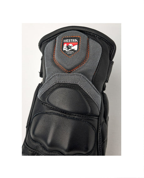 HESTRA Impact Racing Junior 5 Finger - Black/Flame red - Handskar - Alpingaraget