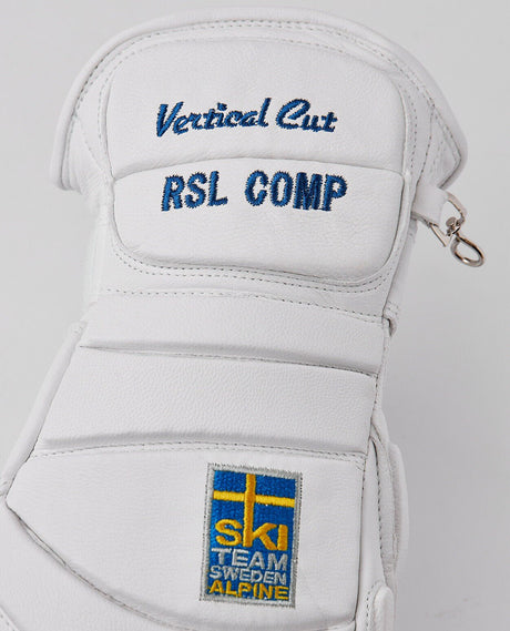 Hestra RSL Comp Vertical Cut d3O Impact 5 Finger - White Yellow - Handskar - Alpingaraget