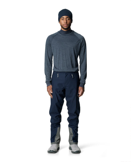 Houdini Men Activist Turtleneck - Deep Sea Blue - Alpingaraget