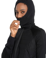 Icebreaker Women Mer Quantum Hybrid LS Zip Hoodie - Black - Alpingaraget