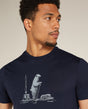 Icebreaker Men Merino 150 Tech Lite SS Tee Polar Paddle - Midnight Navy - Alpingaraget