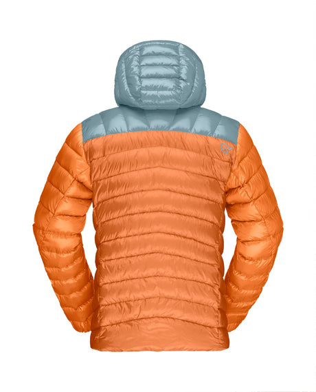 Norröna Men Lyngen Down850 Hood - Gold Flame - Alpingaraget