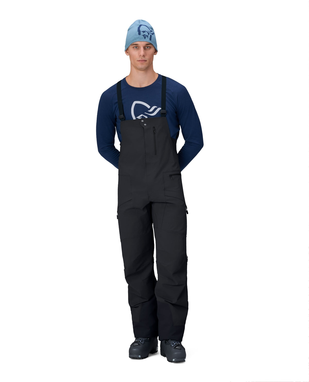 Norröna Men Møre Flex1 Bib – Caviar Black - Alpingaraget