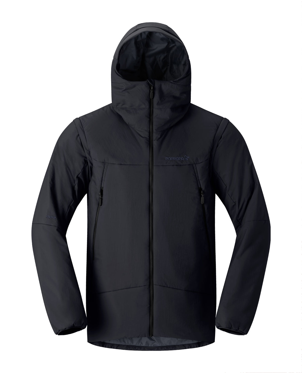 Norröna Men Møre Thermo60 Aero200 Jacket – Caviar Black - Alpingaraget