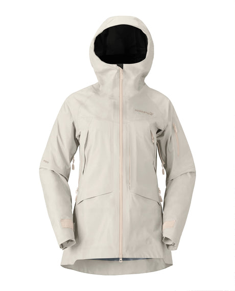 Norröna Women Møre Gore-Tex Jacket – Oatmeal - Alpingaraget