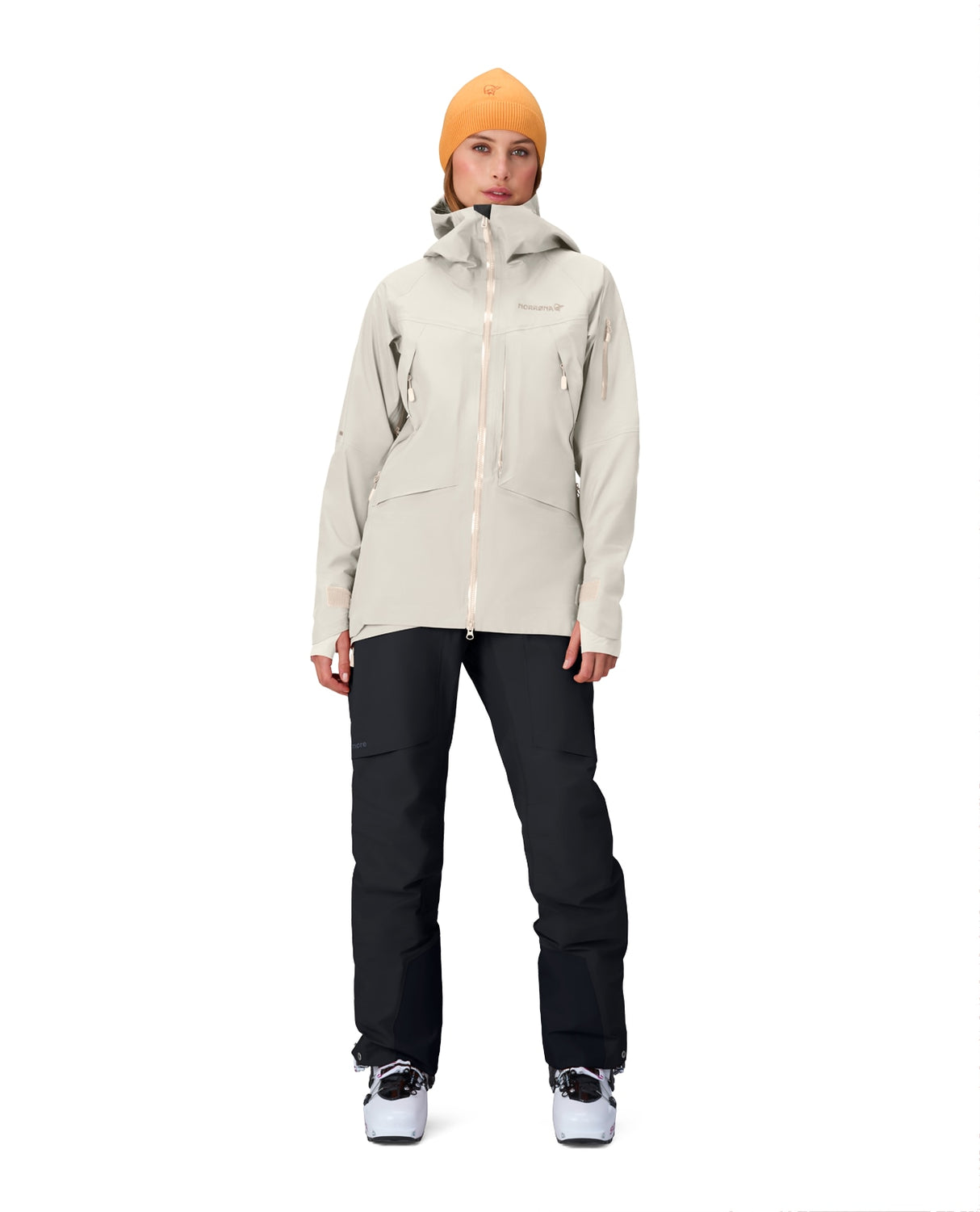 Norröna Women Møre Gore-Tex Jacket – Oatmeal - Alpingaraget