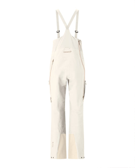 Norröna Women Møre Gore-Tex Salopette - Oatmeal - Alpingaraget