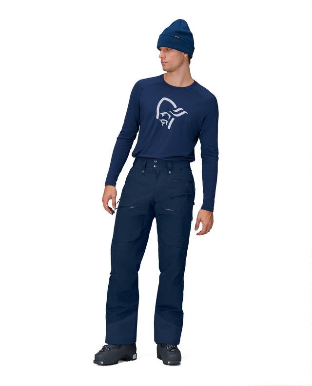 Norröna Men Lofoten Gore-Tex Insulated Pants - Indigo Night Blue - Alpingaraget