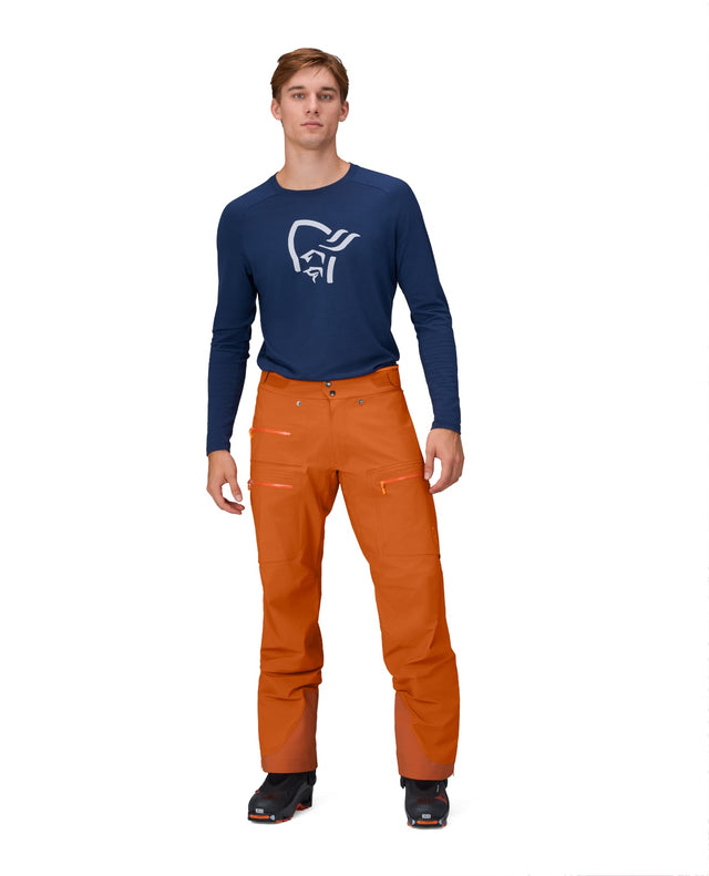 Norröna Men Lyngen Gore-Tex Pants - Gold Flame - Alpingaraget